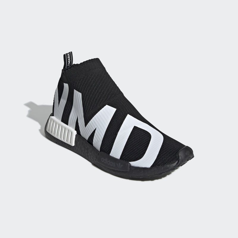 Adidas nmd cs1 primeknit black outlet white